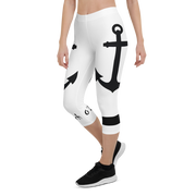 Capri Leggings Anchor (White)